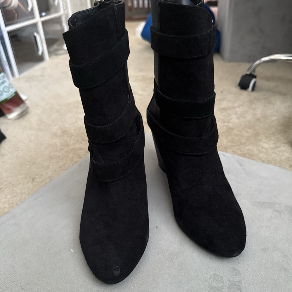 Steve Madden Black Heeled Boots